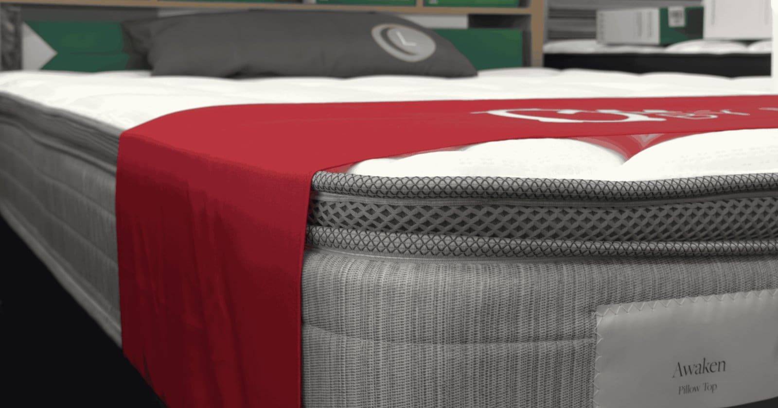 Awaken pillow top mattress on display in the Top End Mattress Darwin showroom